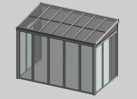 Serra solare apertura laterale - bim
