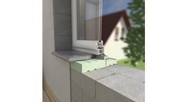 Thermally insulated window sill - bim