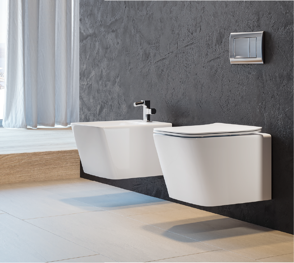 Ceramic toilets and basins - bim