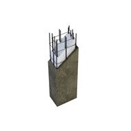 TAV 3A - Reinforcement of reinforced concrete pillar with traditional thickening - bim