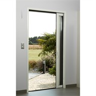 Single aluminium pocket door - bim