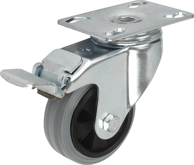 norelem France Swivel and fixed castors heavy-duty version BIM OBJECT ...