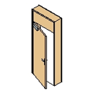 HB englobante - Simple vantail avec imposte - bim
