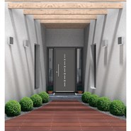 Double PVC entrance door - bim