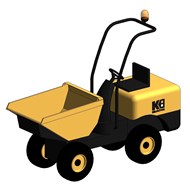 Dumper gyrabenne diesel - CU 1.0 t - bim