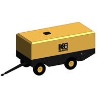 Compresseur d'air diesel - 7 et 14 bar - 23 000 l/min - bim
