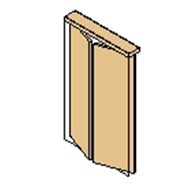 HB va et vient sans montant - 2 vantaux - bim
