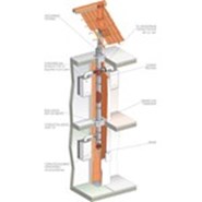 Conduit chaudière gaz 3 CE P Multi + Intérieur _ Système évacuation de fumée logement collectif - bim
