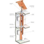 Conduit chaudière gaz 3 CE P Multi + Intérieur _ Système évacuation de fumée logement collectif - bim