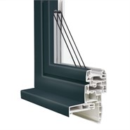 Single PVC casement window - bim