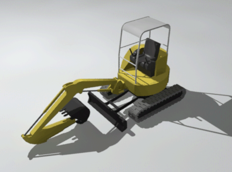 Mini-excavator BIM OBJECT: free BIM file downloads e.g., Revit, IFC ...